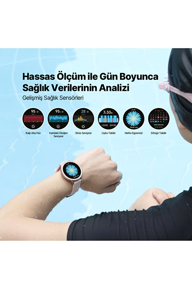 Tempus 44 Mm Yuvarlak Kasa Akıllı Saat Altın